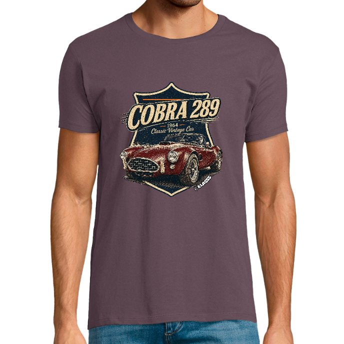 T-shirt Homme  REGENT FIT KLASSS "VINTAGE COBRA 289 - 1964" col rond