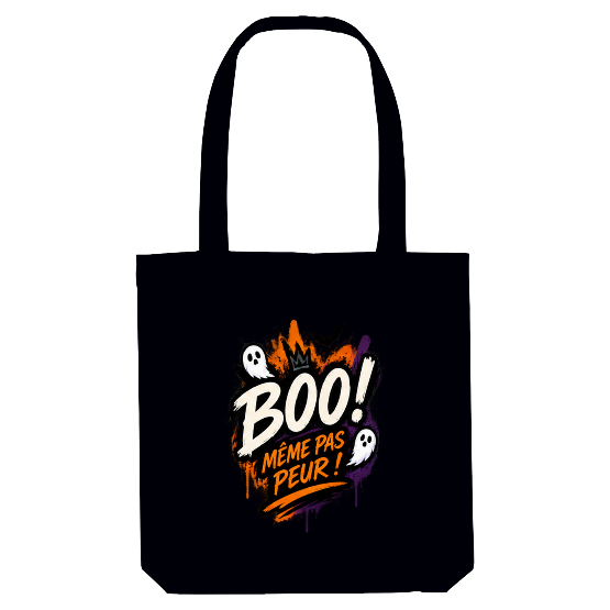 Tote bag Halloween BOO ! Même pas peur – Fantômes