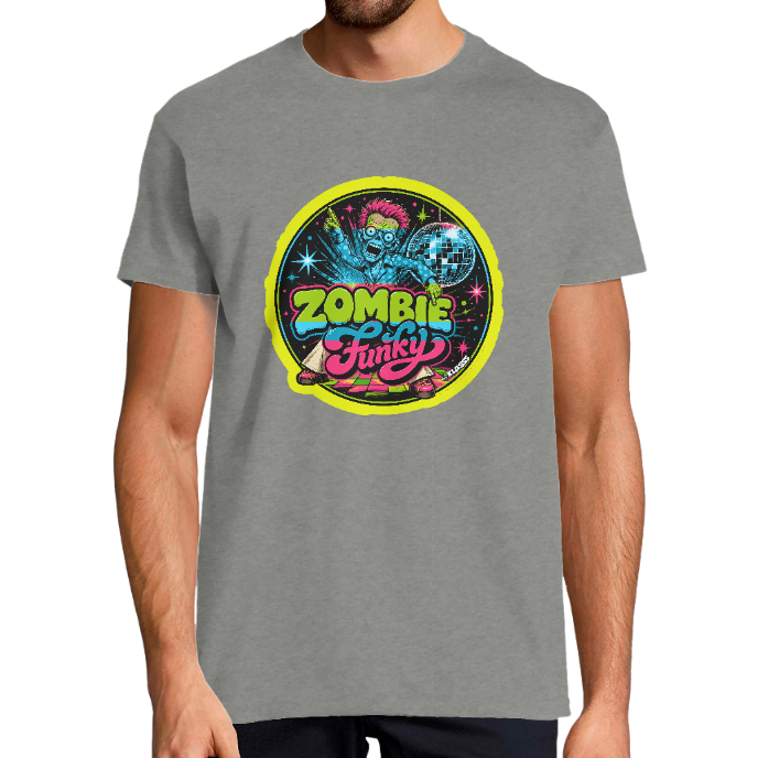 T-SHIRT HOMME ZOMBIE FUNKY KLASSS col rond