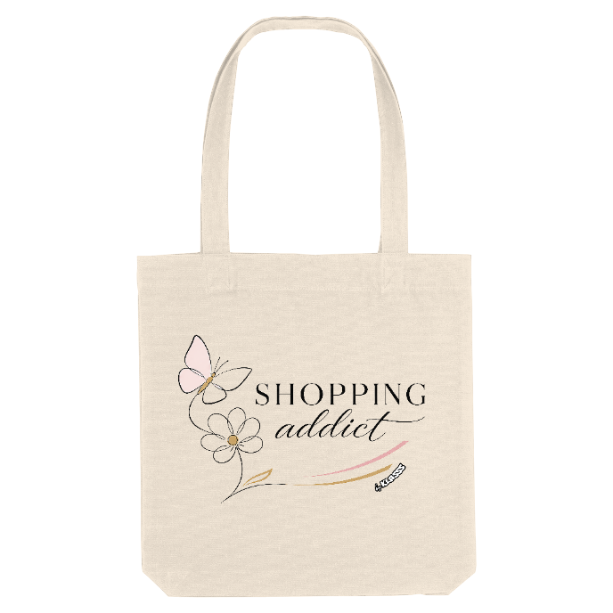 TOTE BAG KLASSS "SHOPPING ADDICT", Collection KLASSS