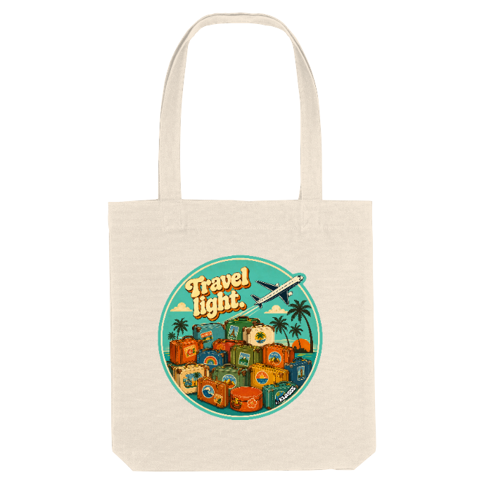 TOTE BAG KLASSS "TRAVEL LIGHT" Vintage