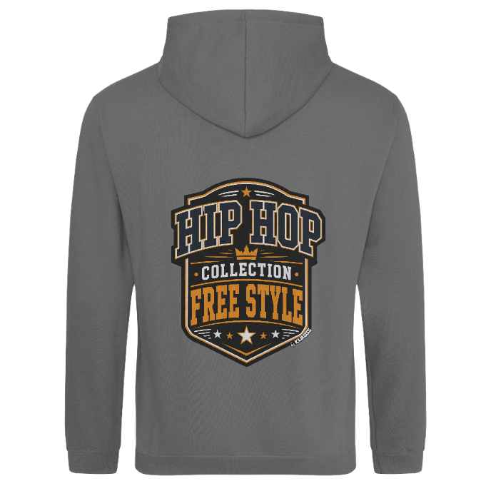 SWEAT A CAPUCHE HOMME KLASSS VINTAGE "HIP HOP COLLECTION FREE STYLE" - production certifiée WRAP