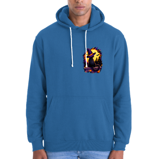 Sweat Halloween Witch Cat Moon – Chat noir