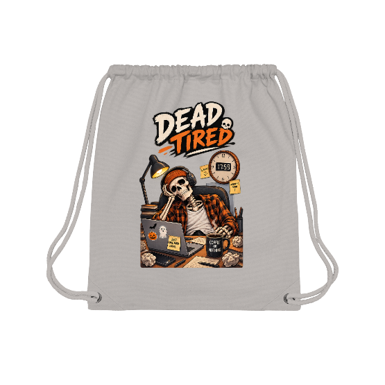 Sac à dos Halloween Dead Tired – Squelette au travail