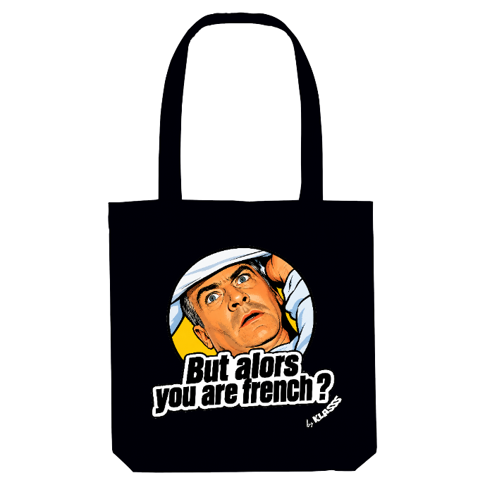 TOTE BAG KLASSS VINTAGE "BUT ALORS YOU ARE FRENCH ?" Réplique Cinéma iconique