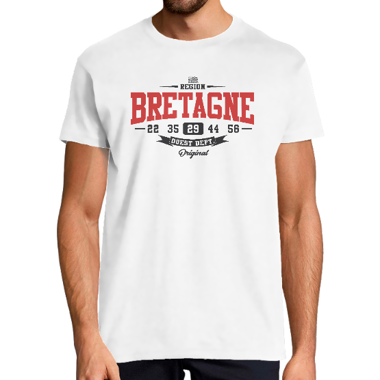 Tshirt BLACK BRETAGNE  -cadeau ORIGINAL Breton