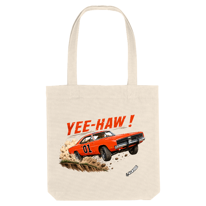 TOTE BAG KLASSS SERIE TV VINTAGE  "GENERAL LEE ... YEE-HAW !", un sac série culte
