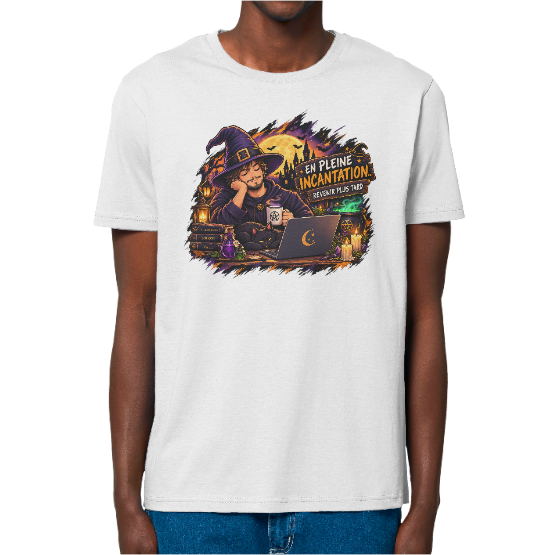 T-shirt Halloween En pleine incantation – Sorcier au travail