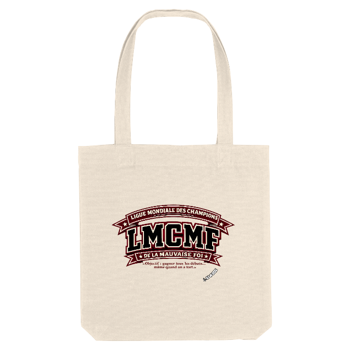 TOTE BAG KLASSS "Ligue Mondiale des Champions de la mauvaise foi - LMCMF" 