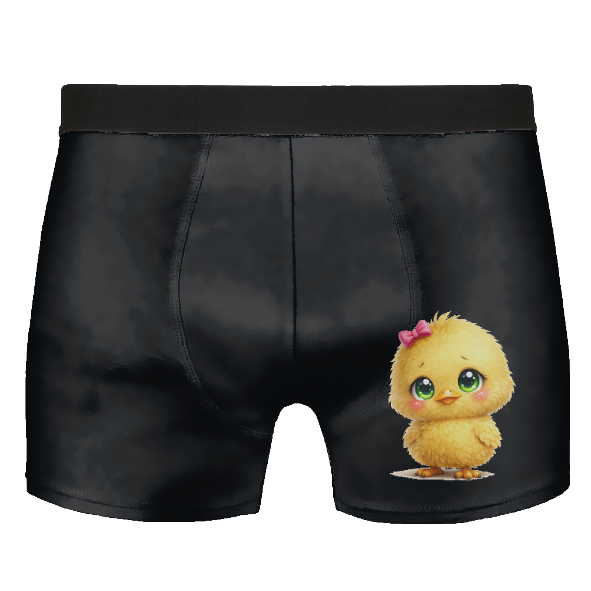 Boxer homme    poussin jaune kawaii – boxer humour Pâques