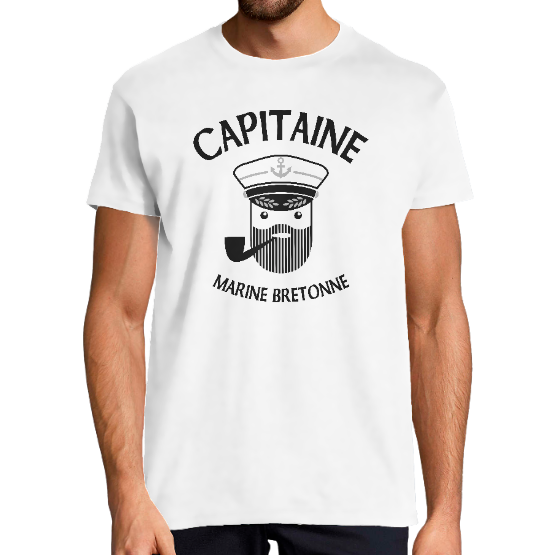 Tshirt BLACK MARINE BRETONNE -j'aime la Bretagne