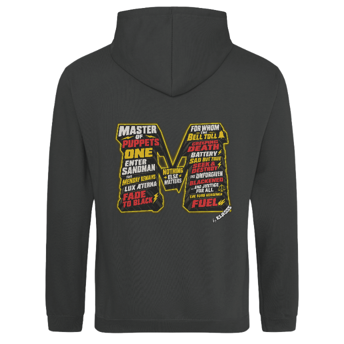 SWEAT A CAPUCHE HOMME KLASSS "METALLICA MUSIC STYLE" - production certifiée WRAP