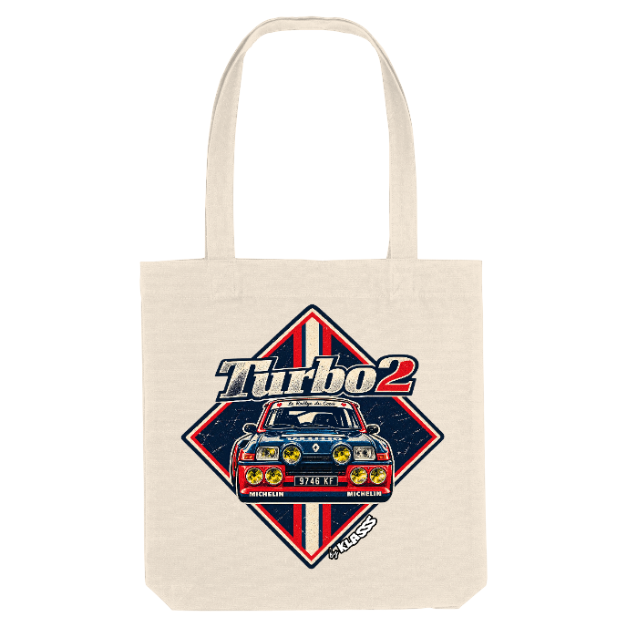 TOTE BAG KLASSS VINTAGE "R5 TURBO 2", Style automobile