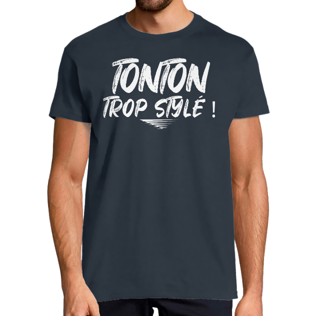 T-shirt tonton trop stylé – Cadeau Humour Homme Original