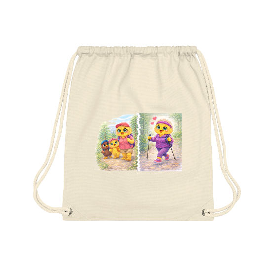 Sac à Dos Cordon "Super Mamie Sportive" avec prénom – Complice de Toutes les Aventures