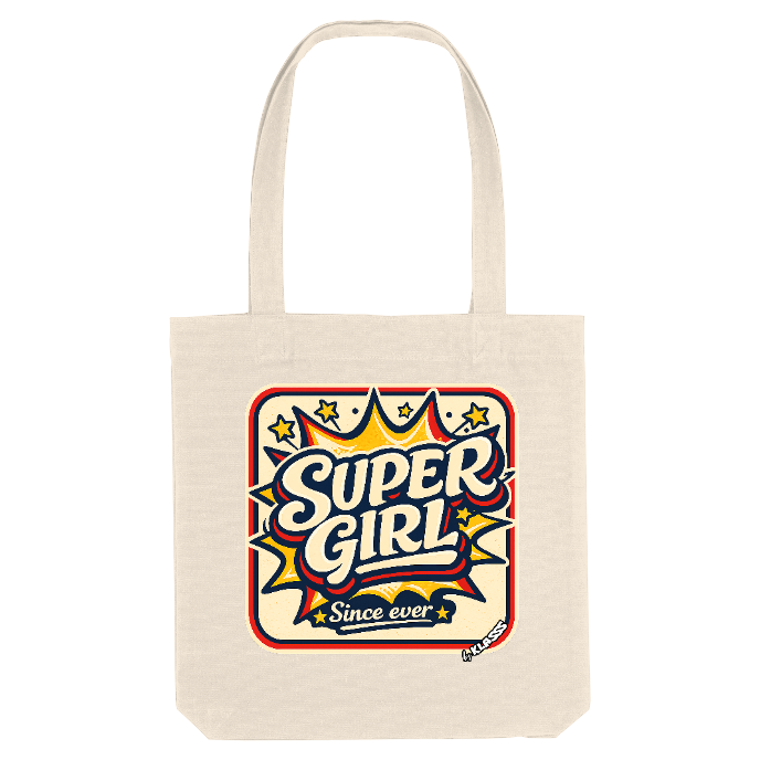TOTE BAG KLASSS VINTAGE "SUPER GIRL", style 70