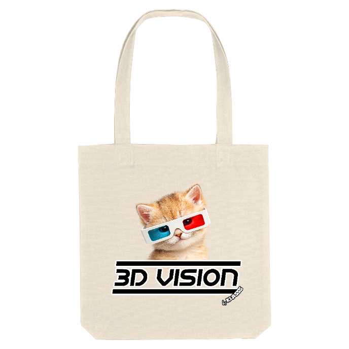 TOTE BAG KLASSS "3D VISION CHAT" Style moderne Humour décalé