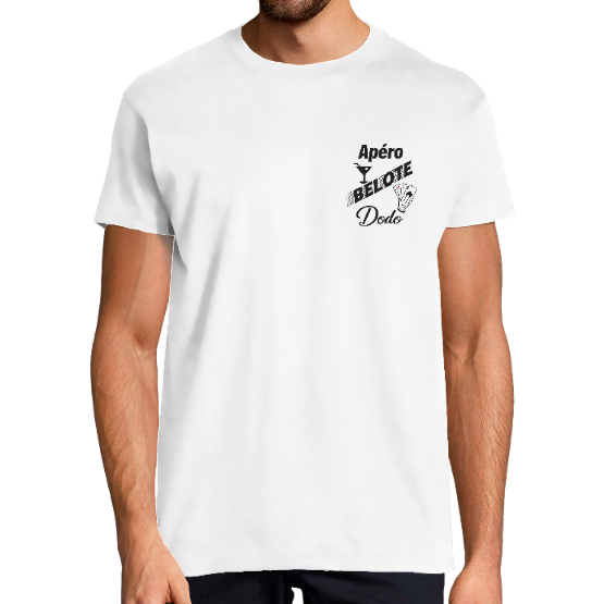 T-shirt Homme "Apéro • Belote • Dodo"