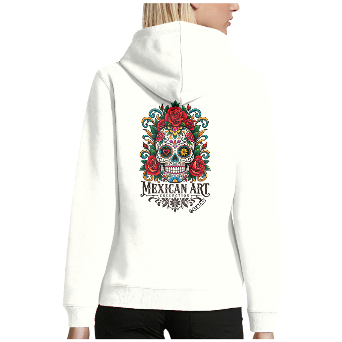 Sweatshirt femme capuche KLASSS "MEXICAN ART Collection", 280 g/m²