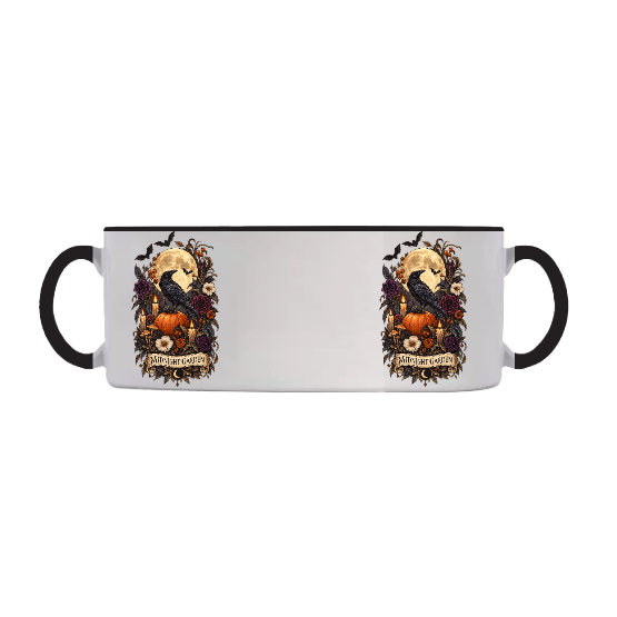 Mug Halloween Midnight Garden – Corbeau et pleine lune