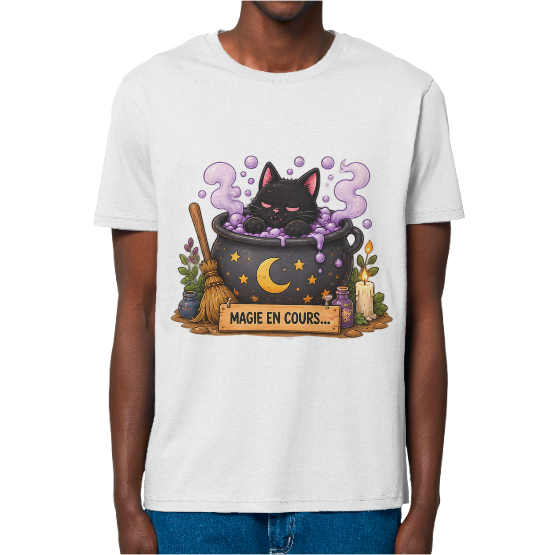  T-shirt Halloween ado adulte Magie en cours