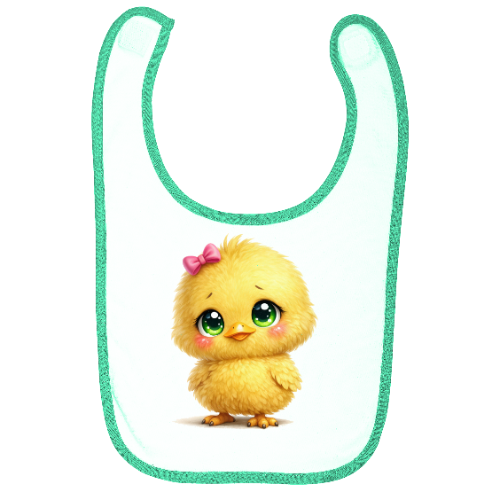 Bavoir bébé    poussin  kawaii – bavoir  mignon