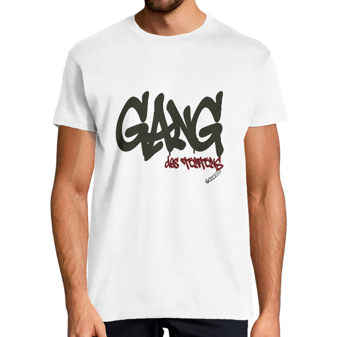 T-SHIRT HOMME KLASSS HUMOUR "GANG DES TONTONS", col rond 190 gr
