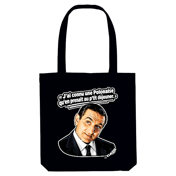 TOTE BAG KLASSS VINTAGE Cinéma "J'ai connu une polonaise qu'en prenait au p'tit déjeuner"