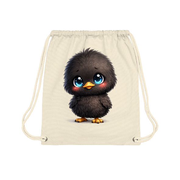 Sac à dos cordon avec poussin kawaii – sac gym Pâques mignon