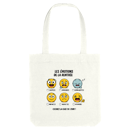 Tote bag rentrée scolaire – Les émotions de la rentrée
