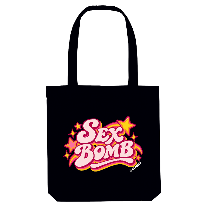 TOTE BAG KLASSS "SEX BOMB", Style Vintage musique années 70