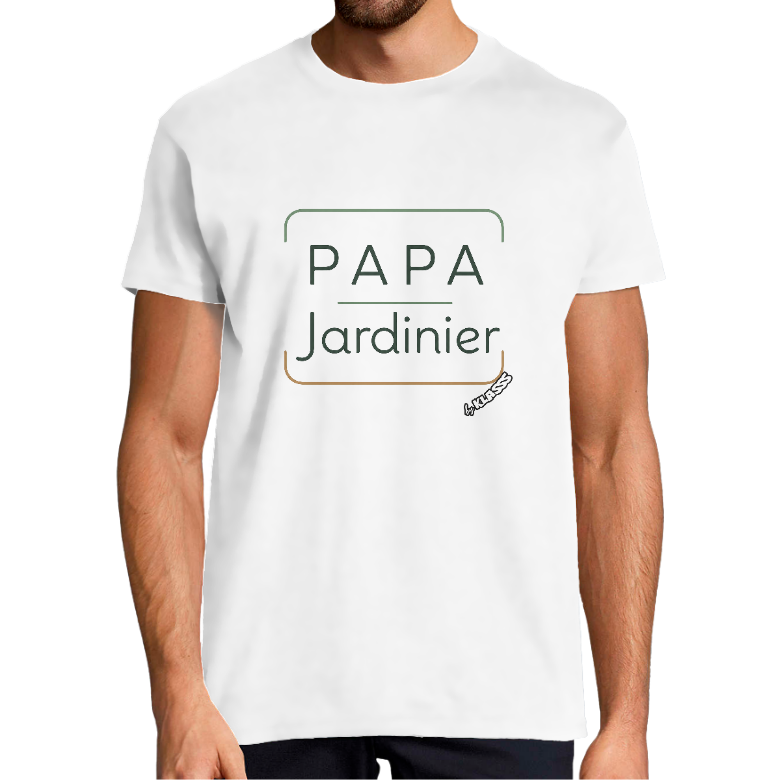 T-SHIRT HOMME KLASSS HUMOUR "PAPA JARDINIER", col rond 150 gr