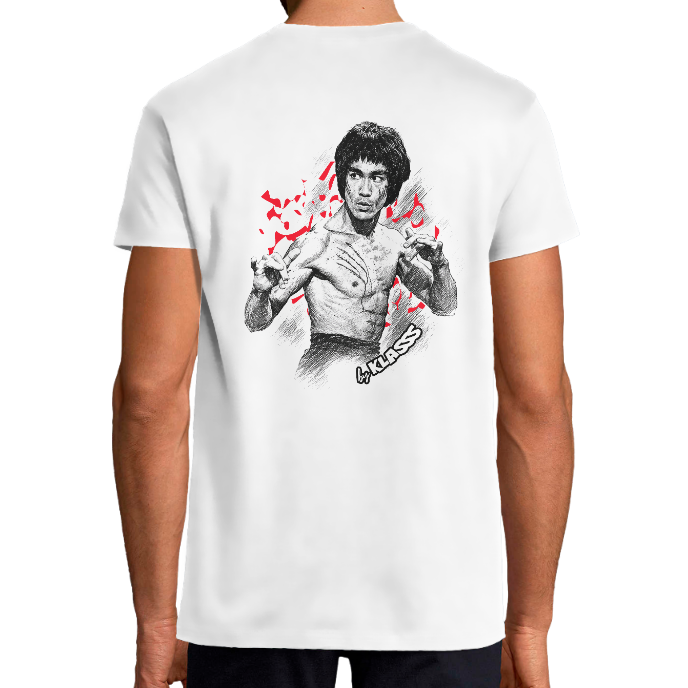 T-shirt Homme KLASSS Cinéma "BRUCE LEE la légende", col rond 150 gr 