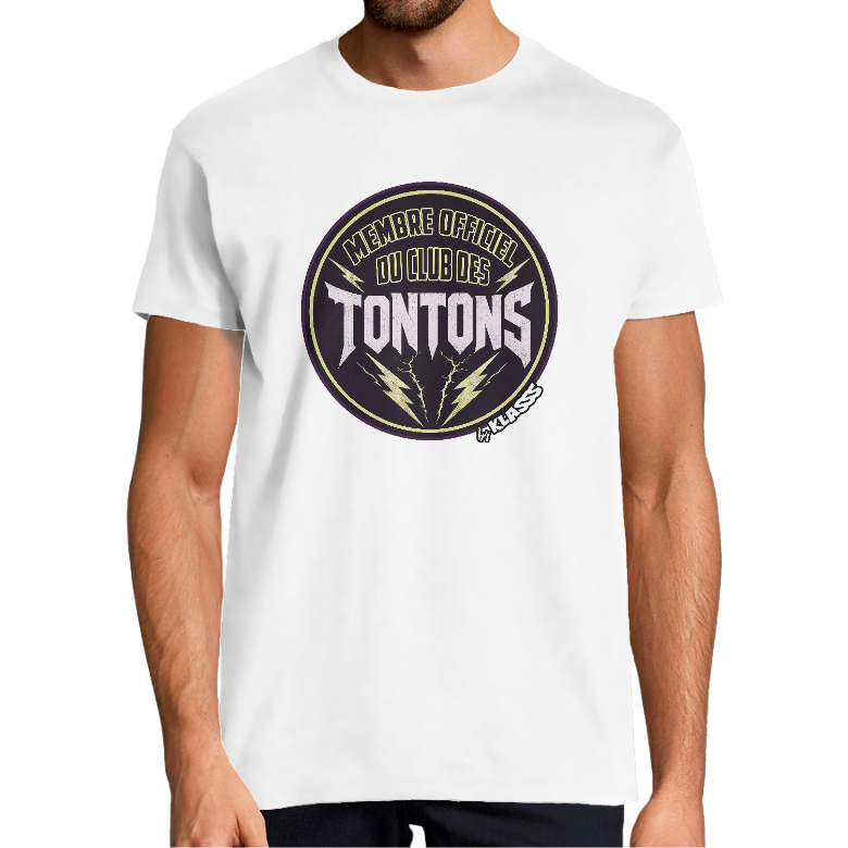 T-SHIRT HOMME KLASSS "MEMBRE OFFICIEL DU CLUB DES TONTONS"