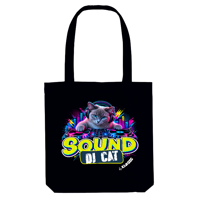 TOTE BAG KLASSS MUSIQUE CHAT "SOUND DJ CAT"