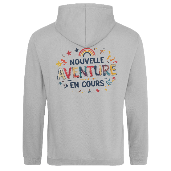 Sweat à capuche rentrée – Nouvelle aventure en cours