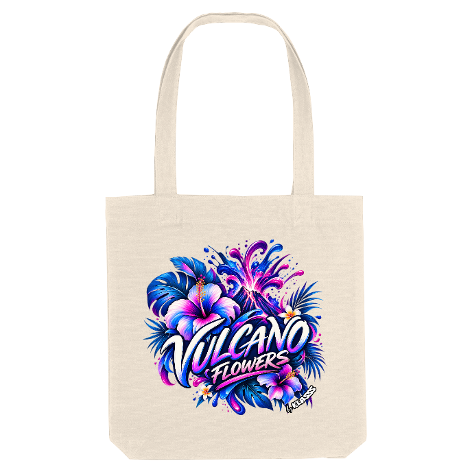 TOTE BAG KLASSS "VULCANO FLOWERS", Style Chic