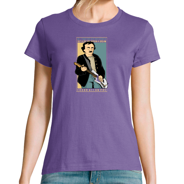 T-SHIRT EDGAR ALLAN POE FEMME– Tee-shirt littérature pop culture original