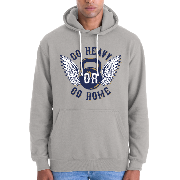 SWEATSHIRT GO HEAVY GO HOME  – Sweat musculation unisexe motivation