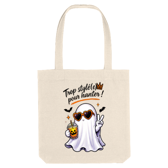 Tote bag Halloween Trop stylée pour hanter – Fantôme