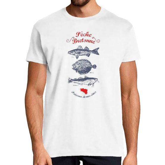  T-shirt Poisson Breton – Motif Bretagne