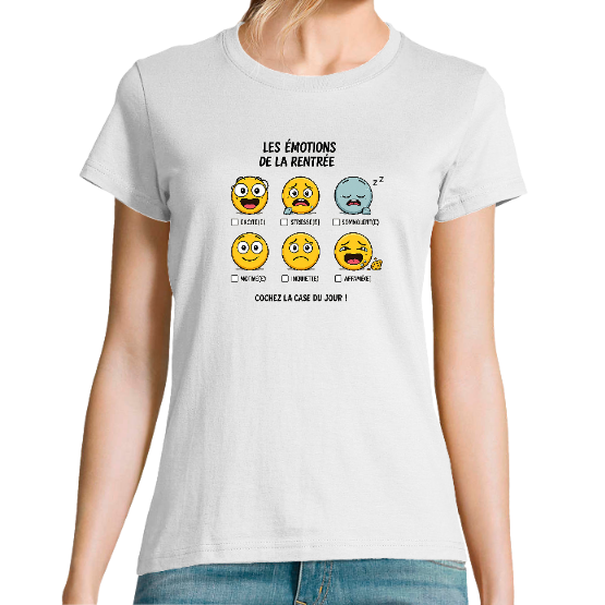 T-shirt femme rentrée – Les émotions de la rentrée