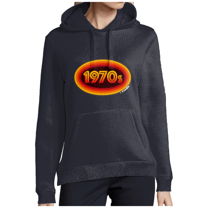 SWEAT A CAPUCHE FEMME KLASSS VINTAGE "1970S" style Chic