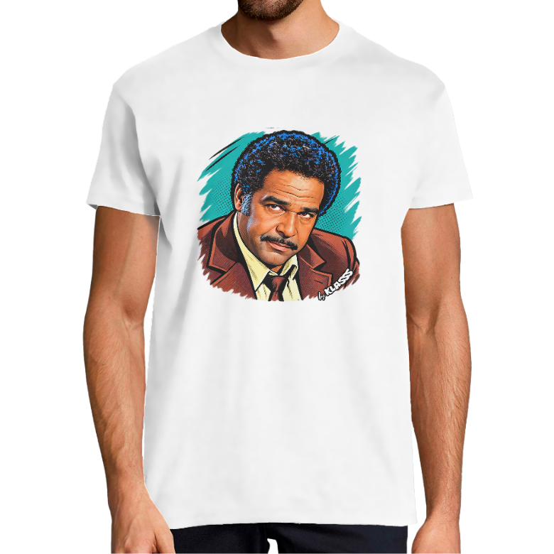 T-SHIRT HOMME KLASSS SERIE TV "Iconique CAPITAINE DOBEY", col rond 190 gr