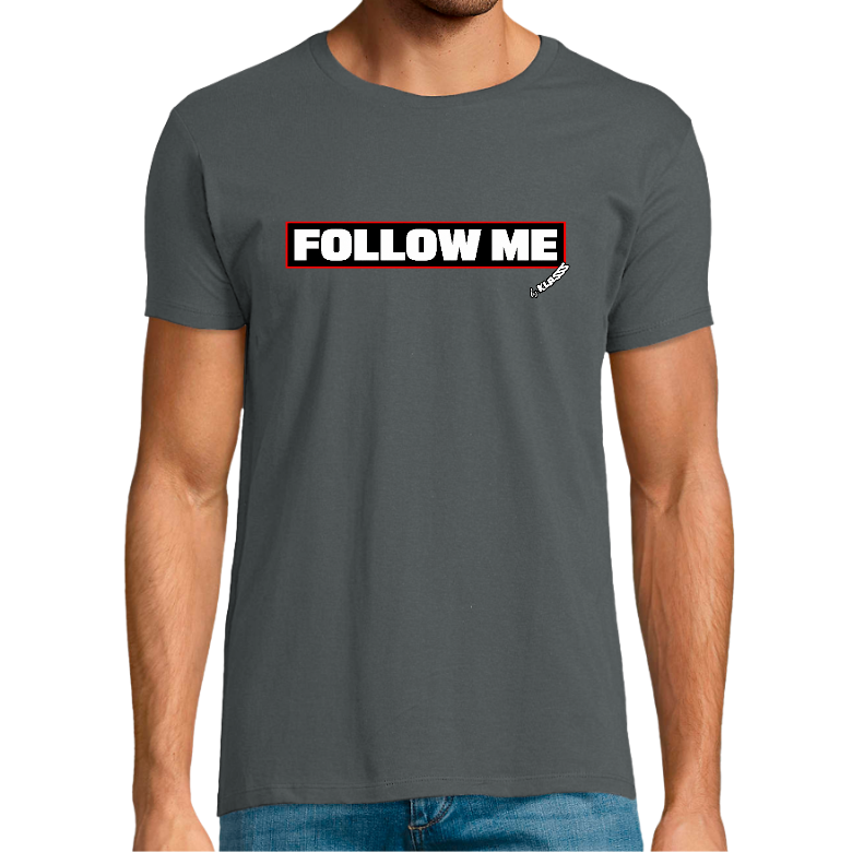 T-shirt Homme REGENT FIT KLASSS "FOLLOW ME", Style musique Rock col rond 150 gr