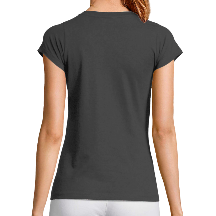 T-SHIRT FEMME COL V KLASSS "LOUD & PROUD" - Coupe très ajustée