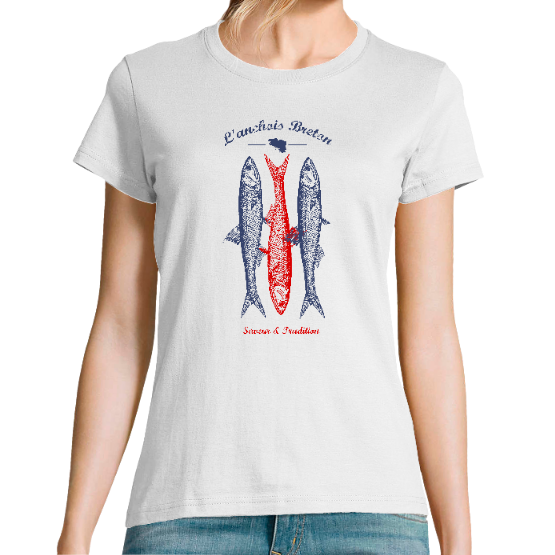 T-shrit         L'ANCHOIS BRETON cadeau de Bretagne