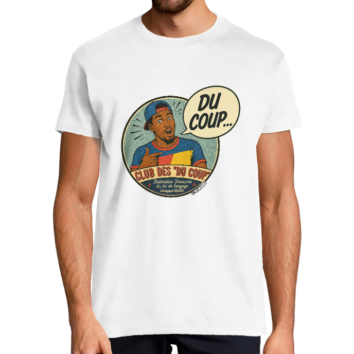 T-SHIRT HOMME KLASSS "Expression DU COUP ...", col rond 190 gr