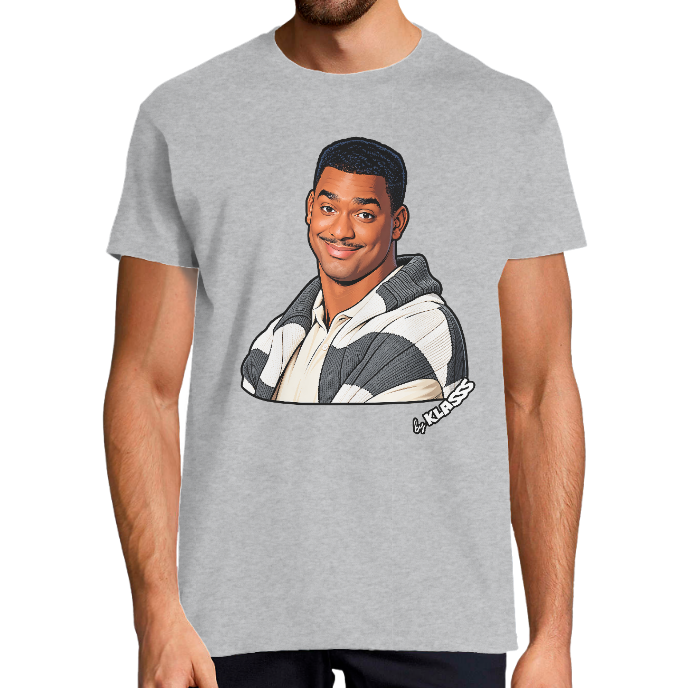 T-shirt Homme Série TV culte KLASSS "Iconique Carlton" col rond 150 gr 