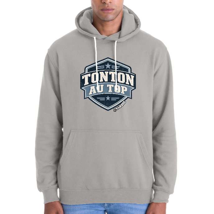 SWEAT HOMME KLASSS Vintage "TONTON AU TOP", Style Original et humour